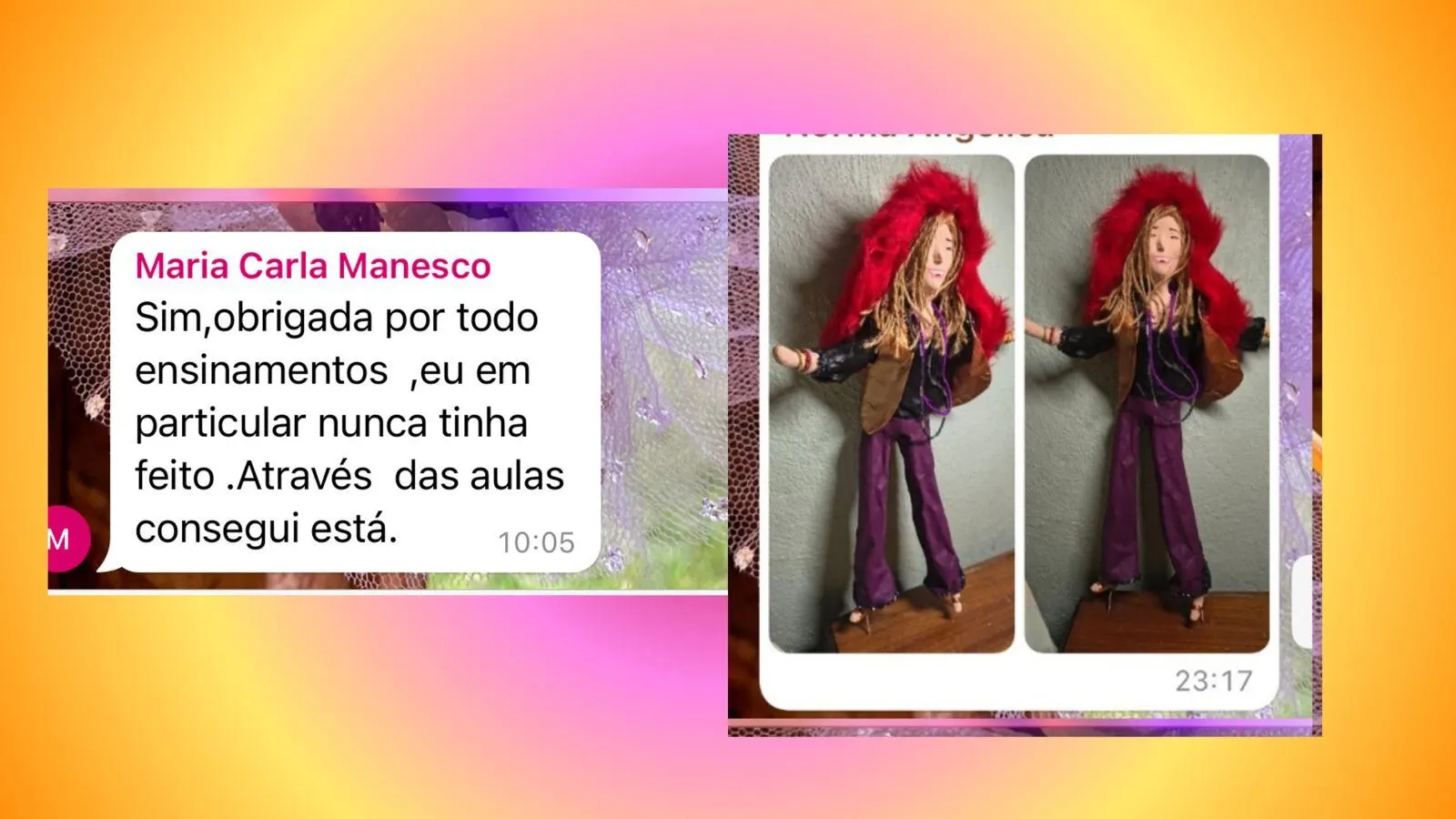 Depoimento da aluna Carla